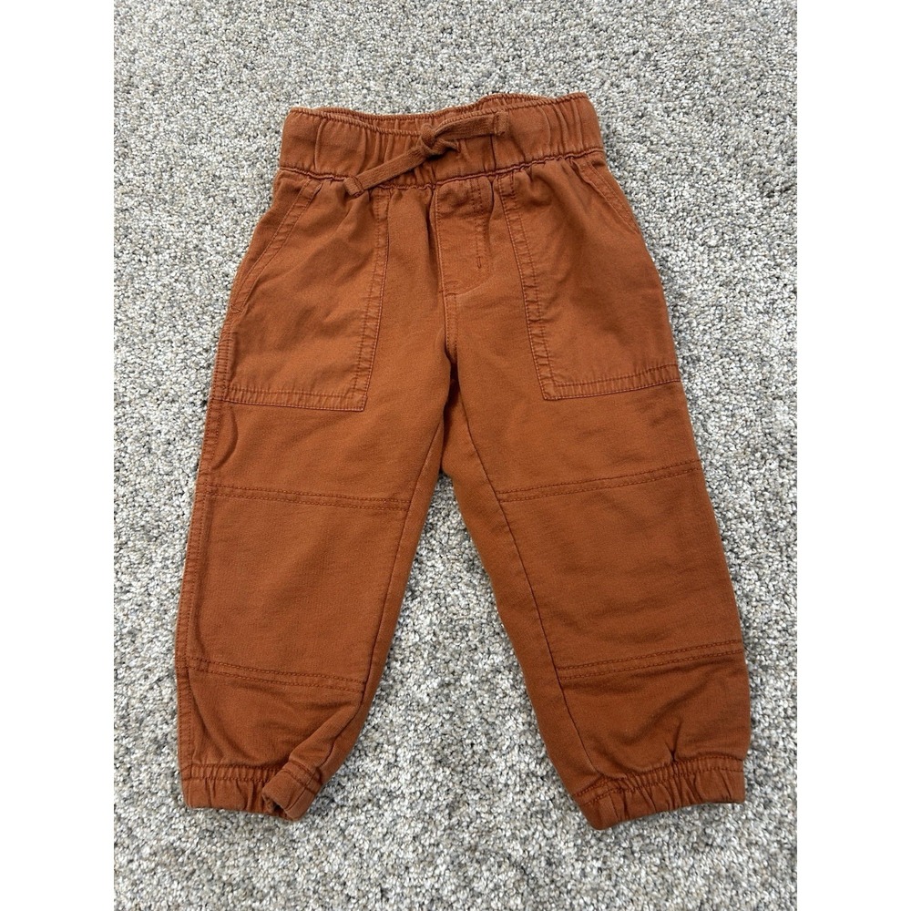 Tea Collection Good Sport Joggers Rust / Orange‎ Size 18-24months #0007